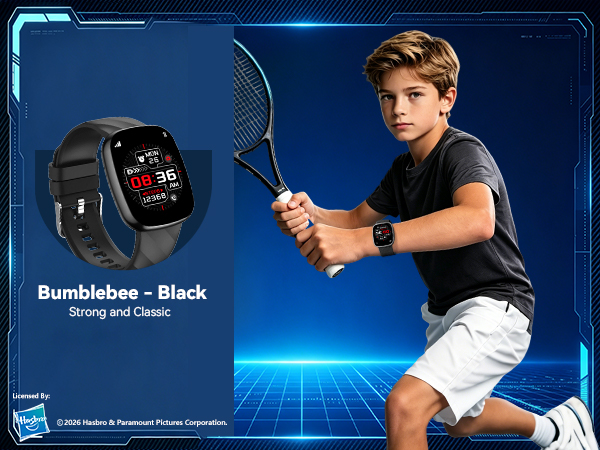 Transformers watch kids smartwatch boys girls gift fitness tracker heart rate