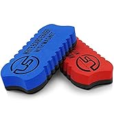 Dry Erase Eraser Magnetic Whiteboard Eraser 2 Pack White Board Erasers, Dry Eraser for Whiteboard...