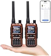 BAOFENG UV-5R Mini Dual Band Ham Radio Handheld, BT APP Programming, Dual PTT, USB-C Charging, 99...