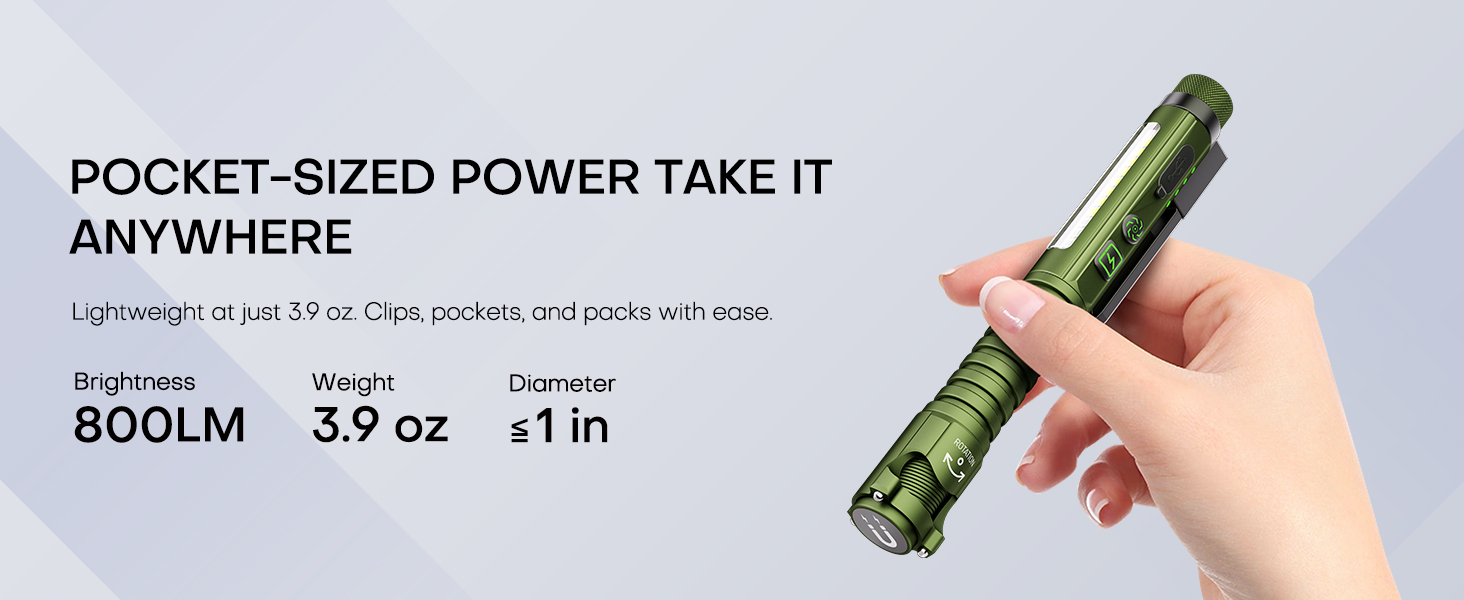 magnetic flashlight rechargeable