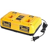 DC9310 Dual-Port Fast Charger Replacement for Dewalt 7.2V–18V NiCD/NiMH Batteries, Compatible wit...