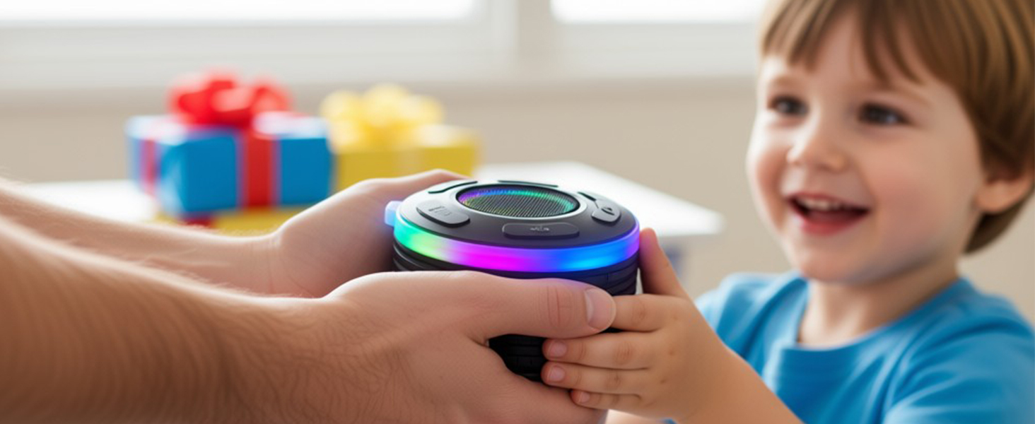 Bluetooth Portable Shower Speaker with Led Light