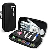 Arttodo Golf Glove Case with Glove Shaper, Golf Accessories Storage Case for Tees, Ball Markers, ...
