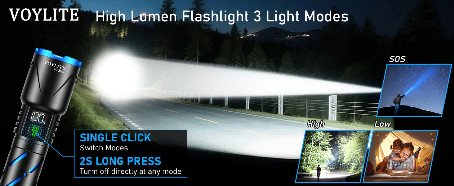 flashlights high lumens rechargeable