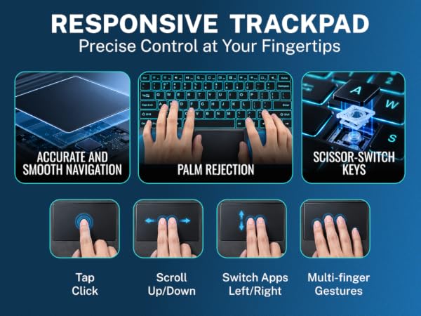 Responsive trackpad, precise control