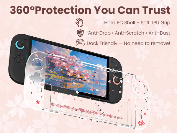 Clear Protective Cover for Nintendo Switch 2