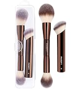 Foundation Makeup Brushes, MAGEFY 2Pcs Double Ended Makeup Brush Foundation Brush for Liquid Make...