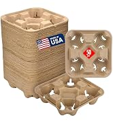 4 Cup Disposable Coffee Tray 
