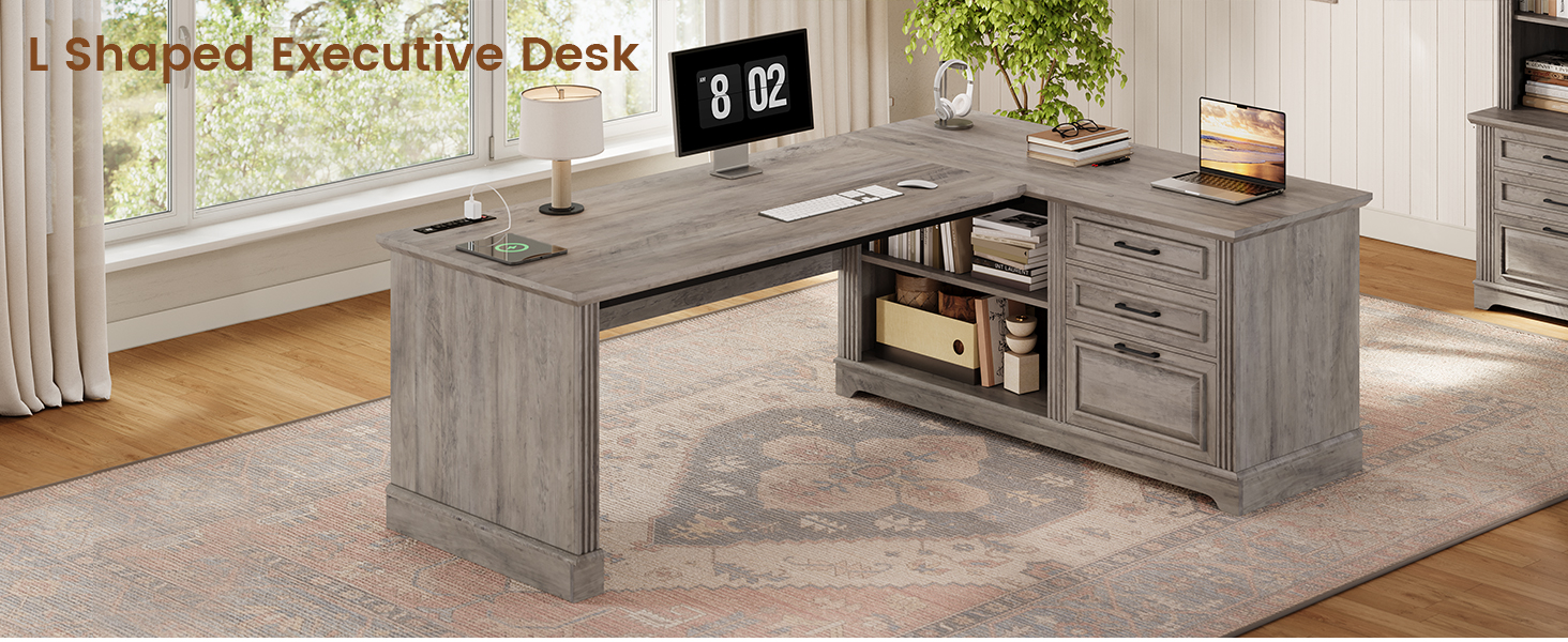 l shaped executive desk