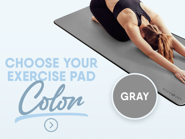 Microdry Exercise Mats Grey
