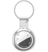 Apple AirTag Holder Waterproof Case Keychain, Transparent Clear | Compatible with Apple AirTags |...