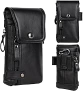 Ariscobull - Leather Phone Holster - Genuine Full-Grain Buffalo Leather Cell Phone Holsters - for...