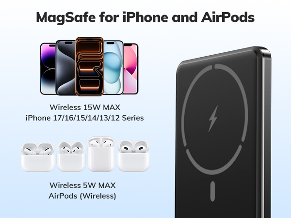 power bank for iphone magnetic ultra thin magsafe power bank magsafe charger power bank wireless