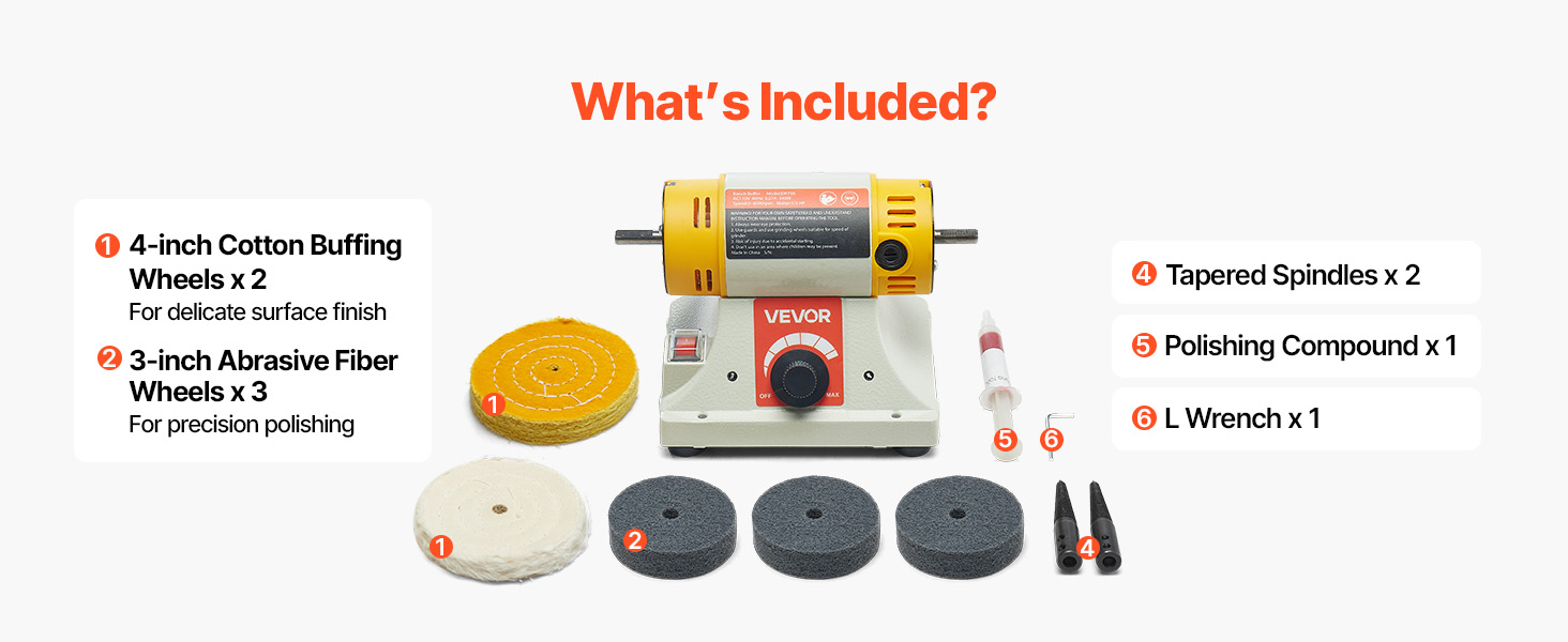 benchtop buffing machine