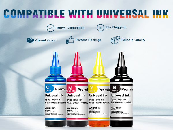 universal ink compatible for CANON printer
