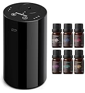 Waterless Essential Oil Diffuser, Portable Aromatherapy Diffuser with Hotel Scent Diffuser Oils, ...