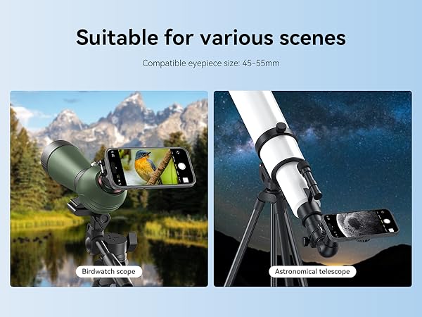 APEXEL Magnetic Telescope Phone Adapter