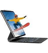 OQTIQ Keyboard Case for iPad Air 13 inch (M3 2025/M2 2024) &amp; iPad Pro 12.9 inch (6/5/4 Gen), Magi...