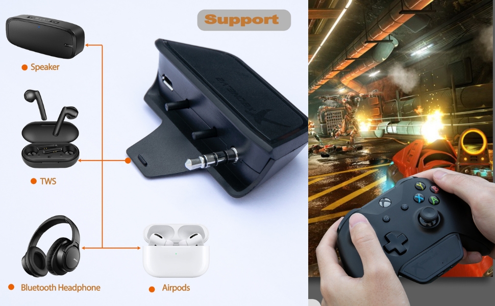 Bluetooth Transmitter Dongle for Xbox Controllers