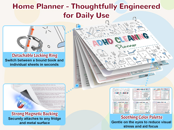 adhd cleaning and organizing planner