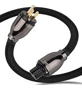 TODN HiFi Audio Power Cable for Audiophile with 7 AWG O-C-C Cores, 24K Gold Plated 3 Prong Power ...