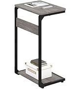 Vovonusy C-Shaped End Tables, Small Couch Side Table, Sofa Table for Living Room, Bedroom, Bedsid...