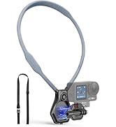 AMAZEAR Magnetic Neck Holder for Action Camera Accessory, Comfortable Hands-Free Chest Mount Firs...