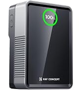 K&amp;F CONCEPT - Batería de montaje en V de 50 Wh 3400 mAh, mini V con carga rápida PD 65 W, pantall...
