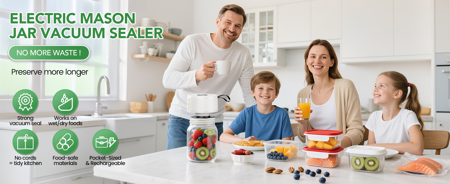 mason jars vacuum sealer kit