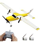 fisca RC Plane Remote Control Cessna 182 Airplane, 2.4Ghz 2CH Foam Drone Ready to Fly Aircraft To...