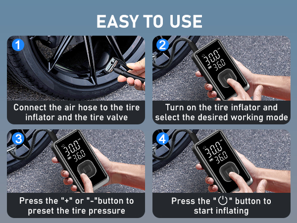 car tire air pump portable