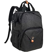 Hap Tim Baby Nappy Changing Bag Backpack Double Compartments with Stroller Straps,Waterproof Diap...