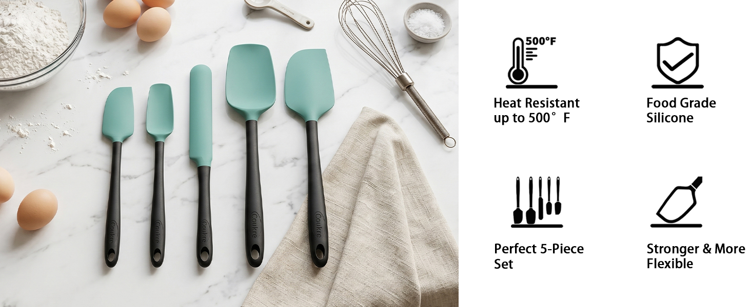 Coukre Silicone Spatula Set of 5