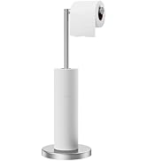 FORIOUS Toilet Paper Holder Stand with Storage, Free Standing Toilet Paper Stand, SUS 304 Stainle...