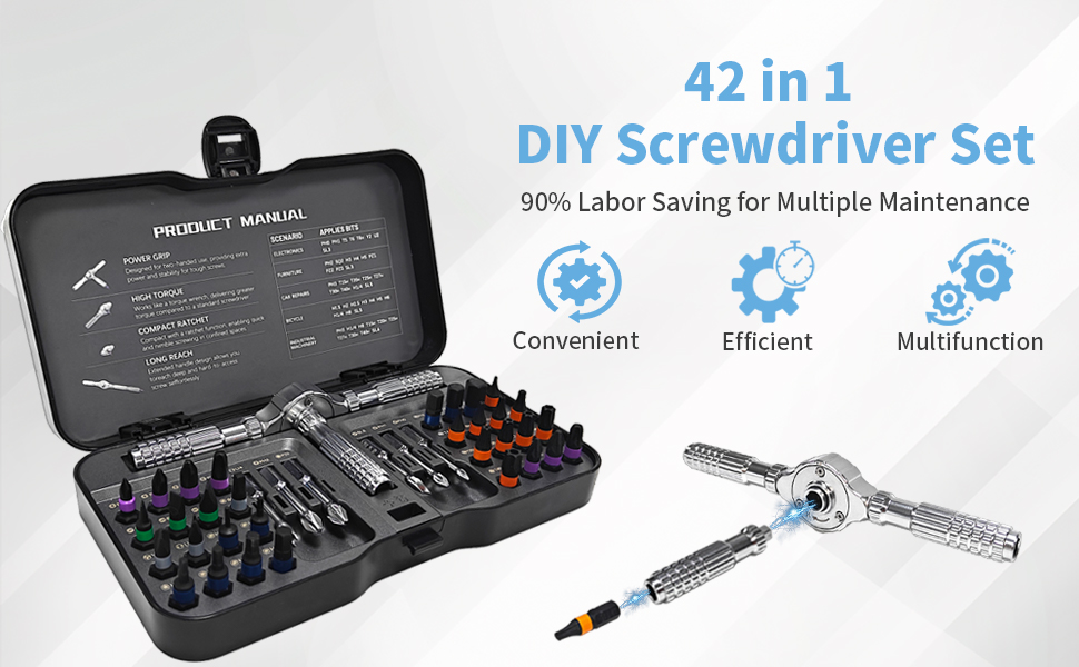Labor Saving DIY Screwdriver Set