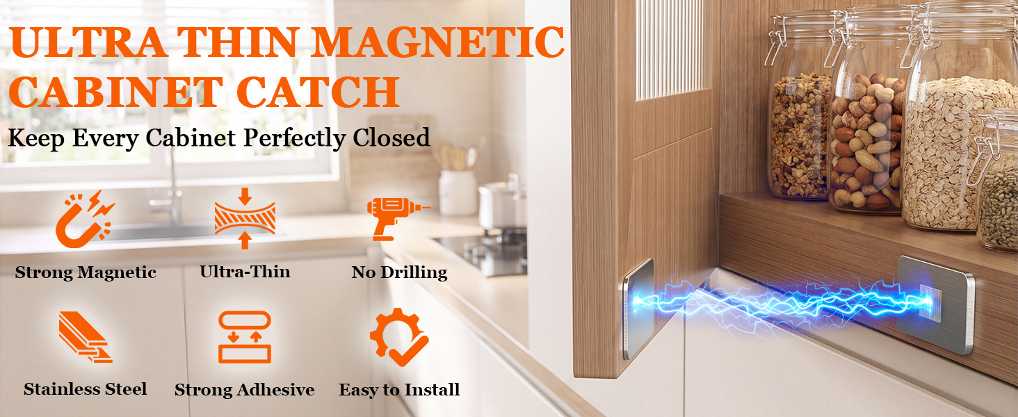 Magnetic Cabinet Catches for Closure