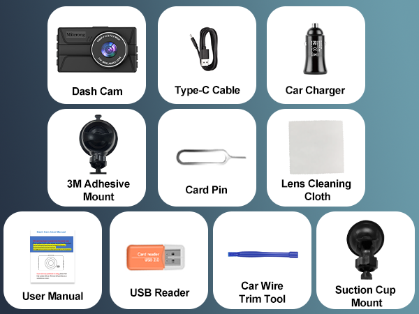 dash cam front and rear