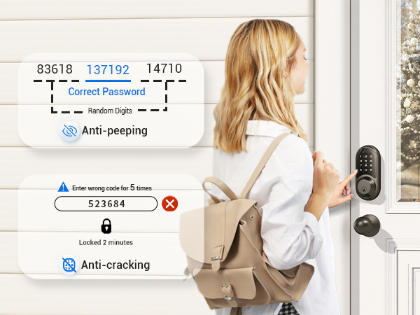 front door lock set keyless entry