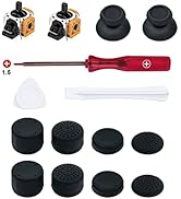 Mcbazel 15 in 1 Joystick Repair Kits for PS5 Controllers, 3D Analog Joystick Thumbstick Replaceme...