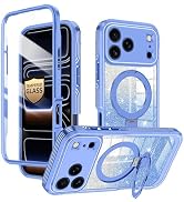 v-Golvin for iPhone 17 Pro Max Case,[Magnetic Stand][Fit for MagSafe][Glitter Card][Built-in 9H+ ...