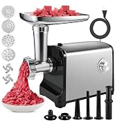 Electric Meat Grinder, [3200W Max] Meat Grinder Heavy Duty for Home Use, Sausage Stuffer with 2 B...
