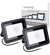 Miheal (2 Pack) 50W LED Flood Light, Daylight White, IP68 Waterproof Super Bright Work Light, 110...