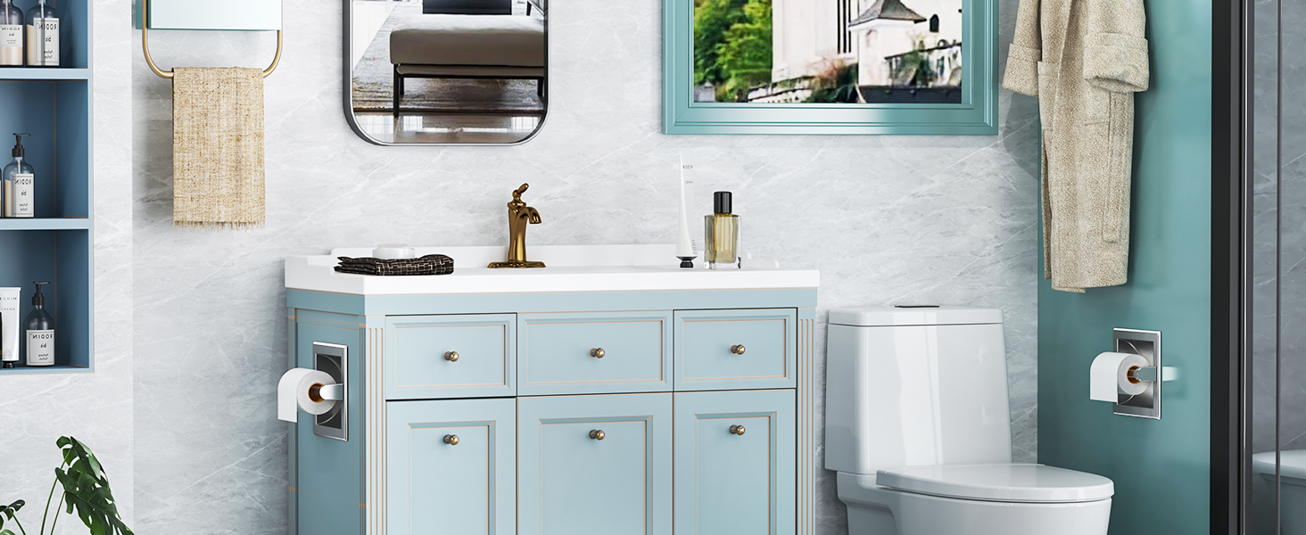 brushed nickel recess toilet paper holder