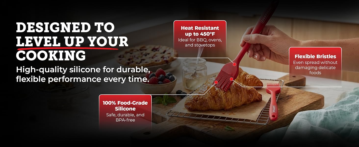 silicone basting brush