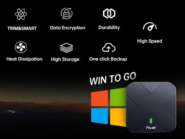 Fikwot FP70 Portable SSD External solid state drive 1050MB/s