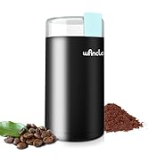 Coffee Grinder, Wancle Electric Coffee Grinder, Quiet Spice Grinder, One Touch Coffee Mill for Be...