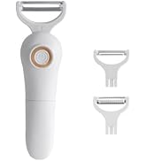 3-in-1 Electric Peeler | Auto Blade for Fruits/Vegetables | 3 Interchangeable Blades | 2*AAA | Ki...