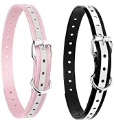 Shock Collar Replacement Strap, 3/4 Inch Waterproof Reflective TPU Bark Collar Strap, Adjustable ...