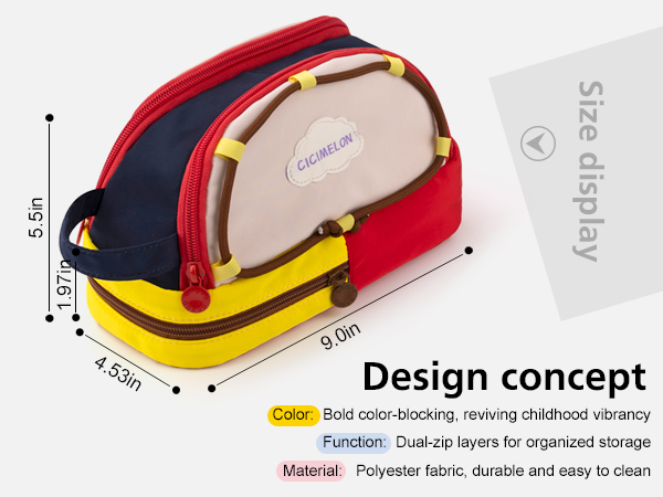 cute compact design pencil bag