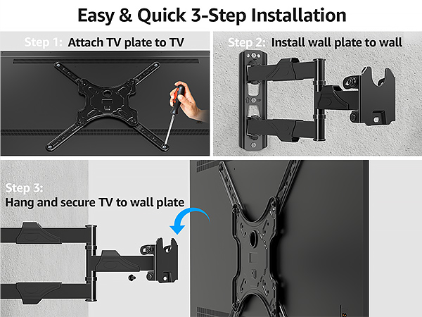 Easy and Quick Installation tv wall mount